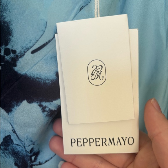 Peppermayo Strapless Blue Floral Dress - Picture 5 of 8